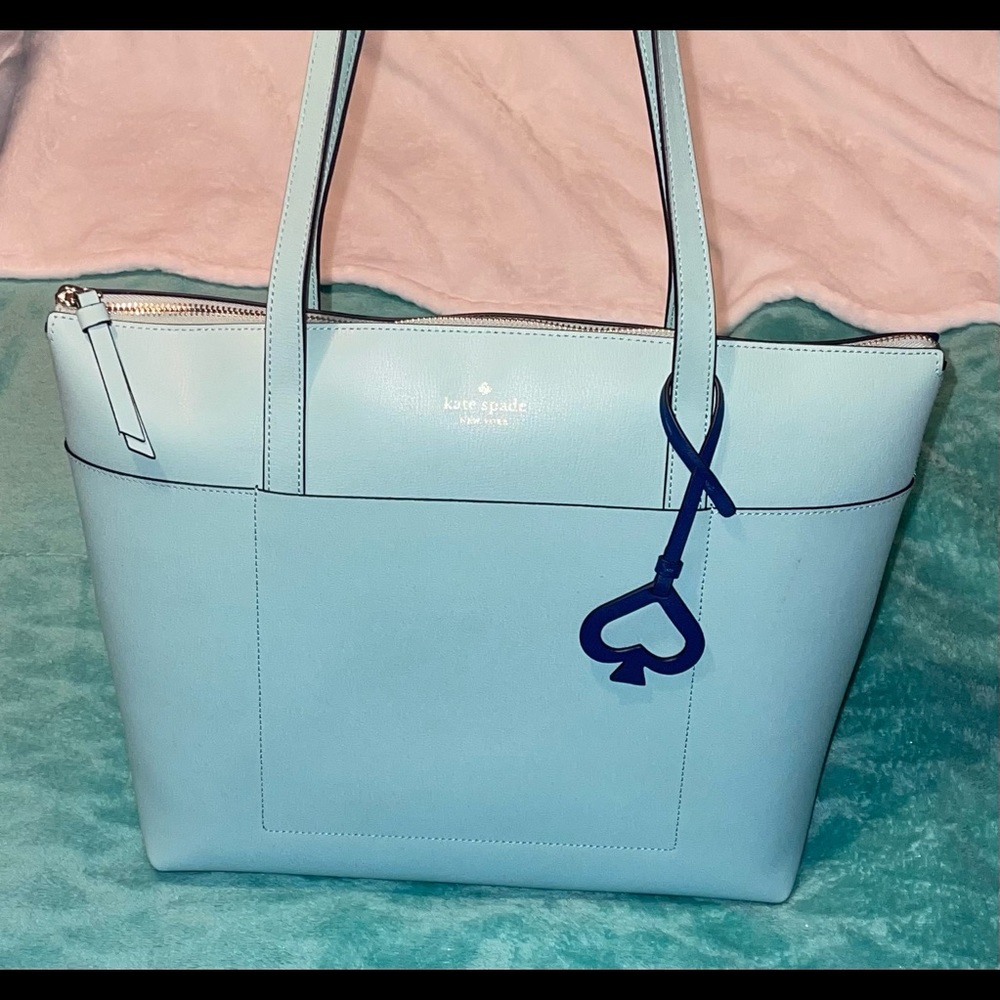 Aqua Kate Spade tote